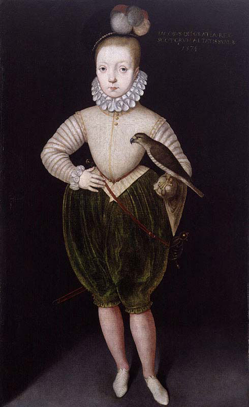 King James one of England and six of Scotland by Rowland Lockey after Arnold van Brounckhorst